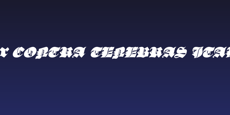 Lux Contra Tenebras Italic Social Header