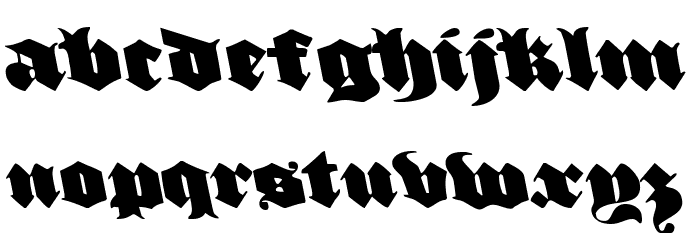 Lux Contra Tenebras Leftalic Font LOWERCASE