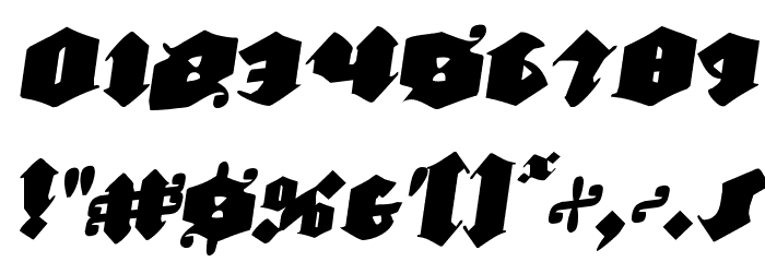 Lux Contra Tenebras Rotatalic Font OTHER CHARS