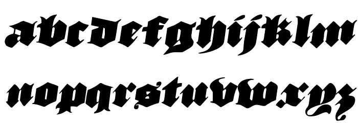 Lux Contra Tenebras Rotatalic Font LOWERCASE