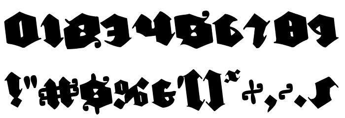 Lux Contra Tenebras Rotated Font OTHER CHARS
