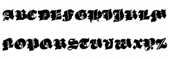Lux Contra Tenebras Rotated 字体 大写