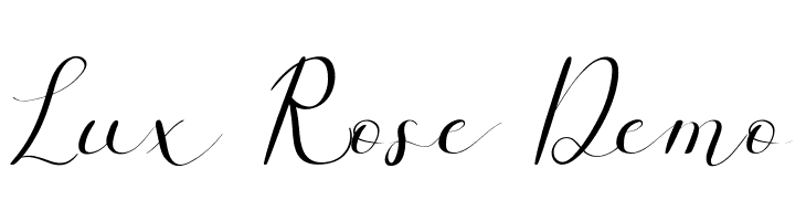 Lux Rose Demo  Free Fonts Download