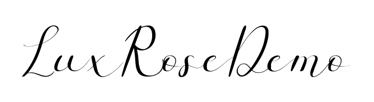 Lux Rose Demo  font caratteri gratis