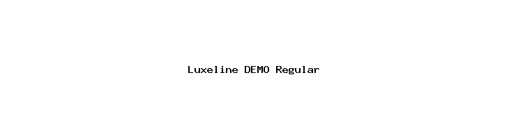 Luxeline DEMO Regular  Frei Schriftart Herunterladen