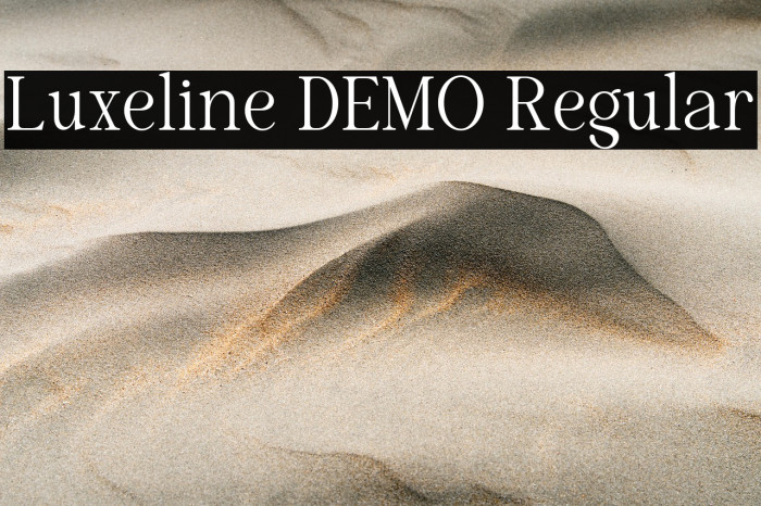 Luxeline DEMO Regular Example 1