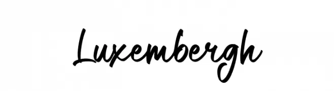 Luxembergh  Frei Schriftart Herunterladen