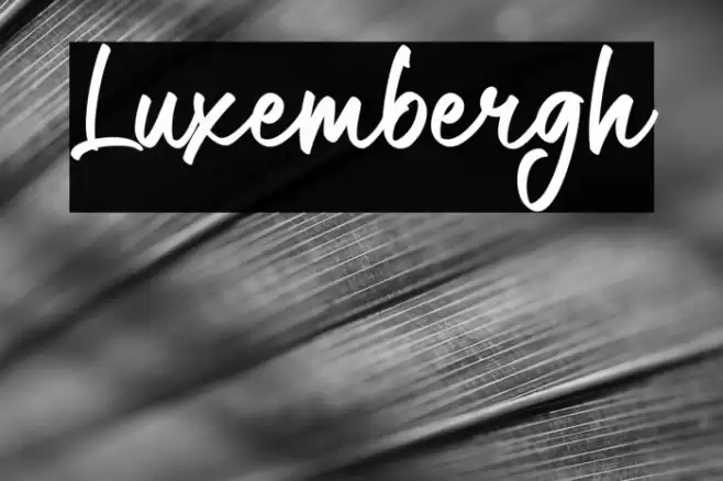 Luxembergh Font examples