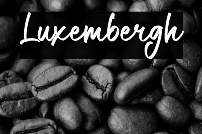 Luxembergh Font examples