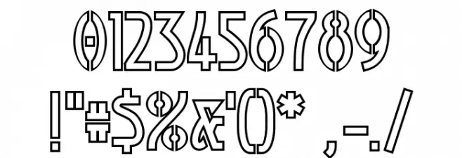 Luxembourg 1910 Contur Font OTHER CHARS