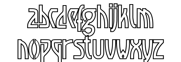 Luxembourg 1910 Contur Font LOWERCASE