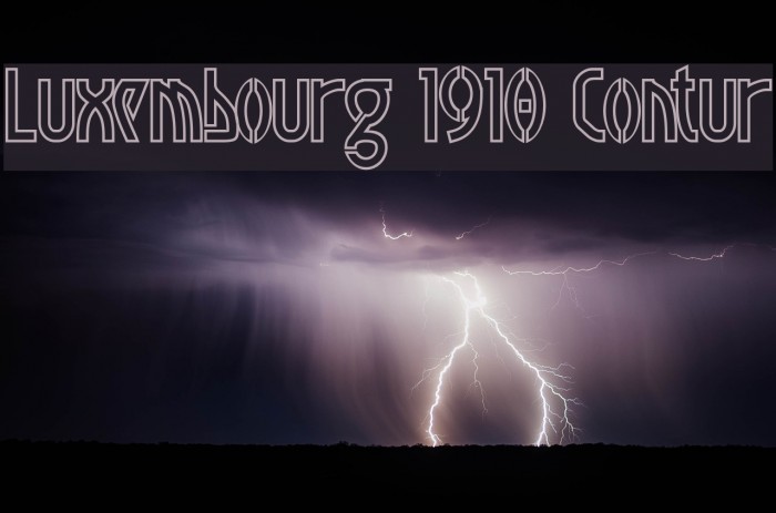 Luxembourg 1910 Contur Example 1