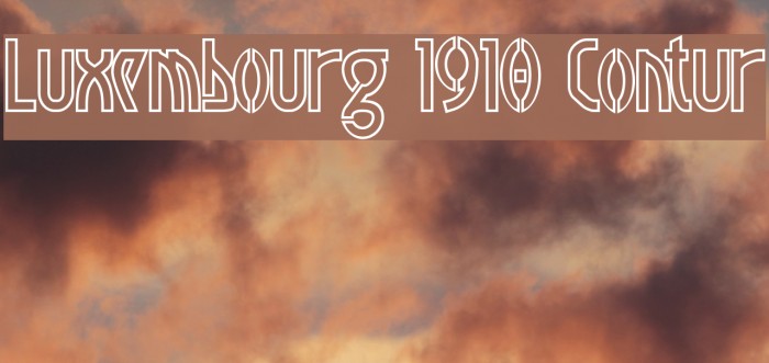 Luxembourg 1910 Contur Example 2