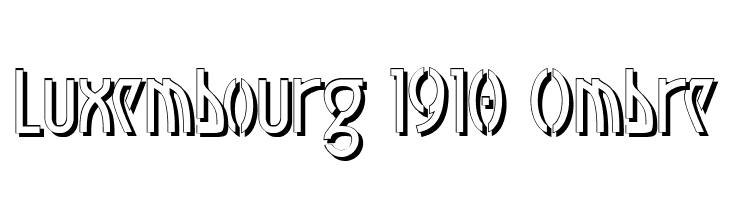 Luxembourg 1910 Ombre  免费字体下载