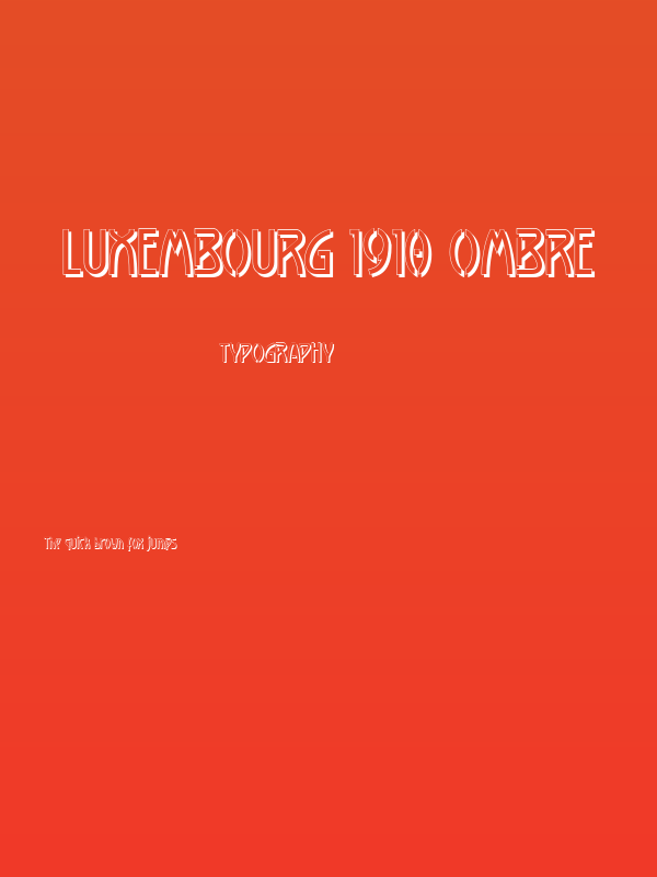 Luxembourg 1910 Ombre Poster