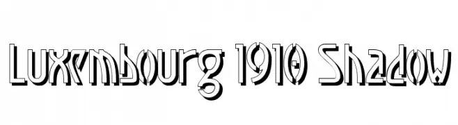 Luxembourg 1910 Shadow  Fuentes Gratis Descargar