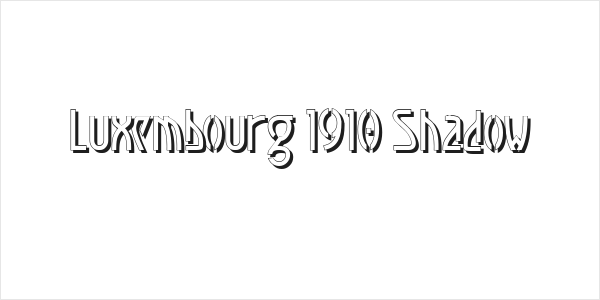 Luxembourg 1910 Shadow Logo