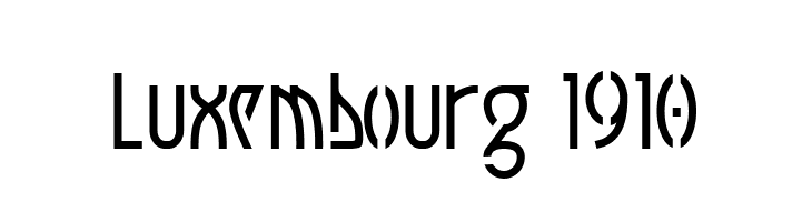 Luxembourg 1910  नि: शुल्क फ़ॉन्ट्स डाउनलोड
