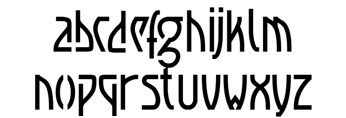 Luxembourg 1910 Font LOWERCASE