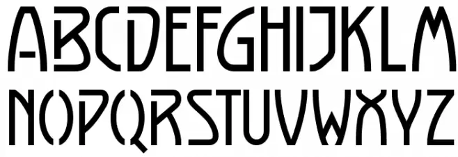 Luxembourg 1910 字体 大写