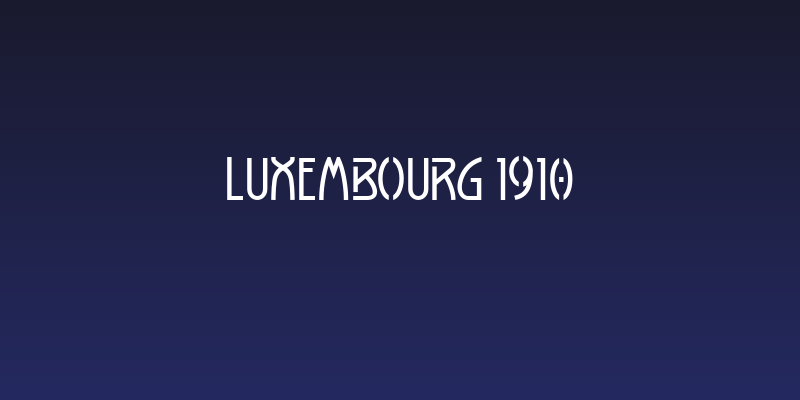 Luxembourg 1910 Social Header