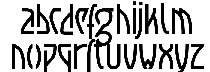 Luxembourg 1910 Font LOWERCASE