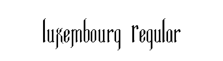 Luxembourg Regular  Free Fonts Download