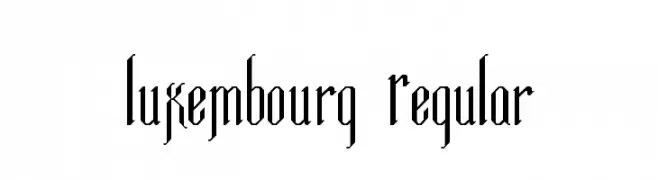 Luxembourg Regular  Free Fonts Download