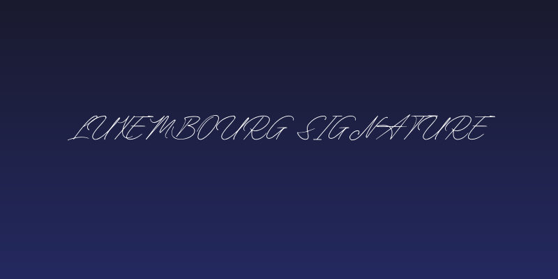 Luxembourg Signature Social Header