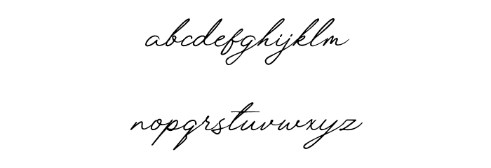 Luxembourg Signature フォント 小文字
