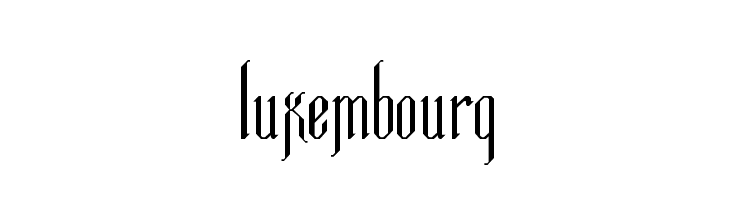 Luxembourg  Frei Schriftart Herunterladen