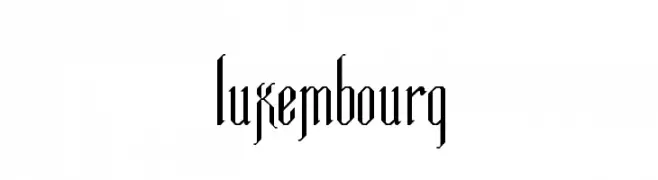 Luxembourg  フリーフォントのダウンロード