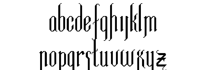Luxembourg Font LOWERCASE