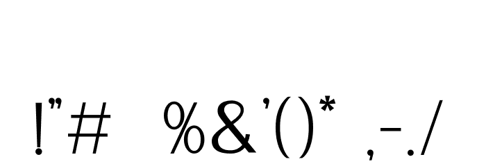 Luxerie Display Font OTHER CHARS