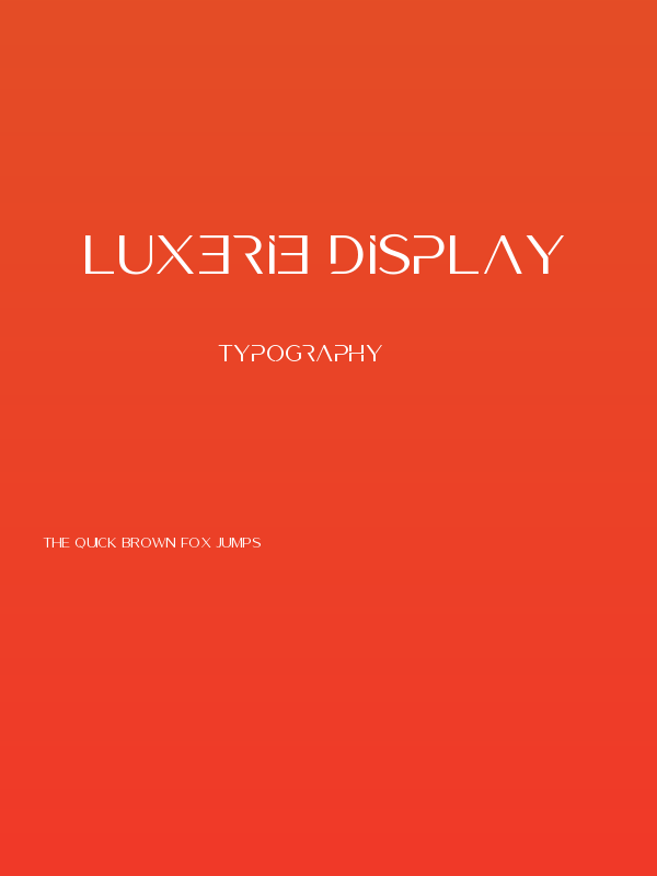 Luxerie Display Poster