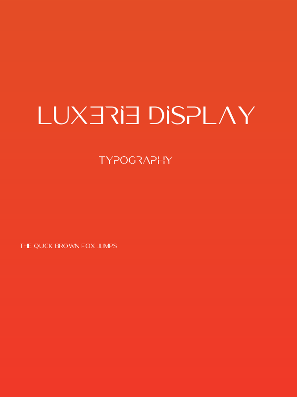 Luxerie Display Poster