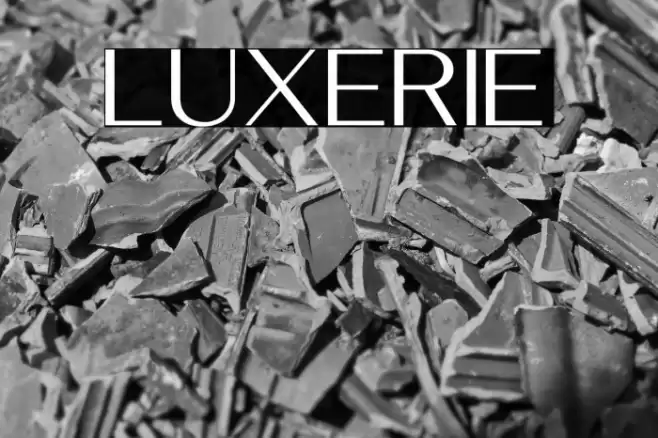 Luxerie Font examples