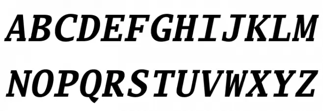Luxi Mono Bold Oblique Font UPPERCASE