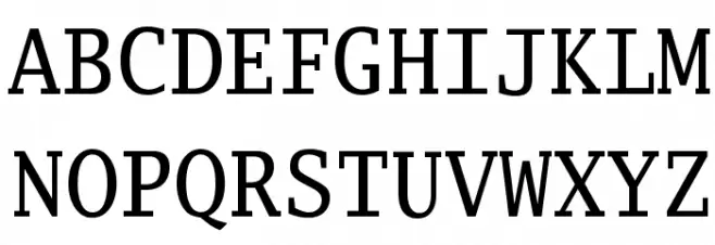 Luxi Mono Regular Font UPPERCASE
