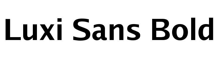 Luxi Sans Bold Font