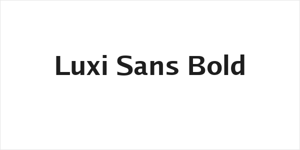 Luxi Sans Bold Logo