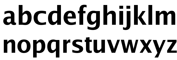 Luxi Sans Bold Font LOWERCASE