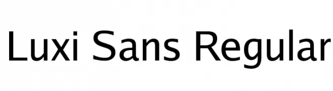Luxi Sans Regular 