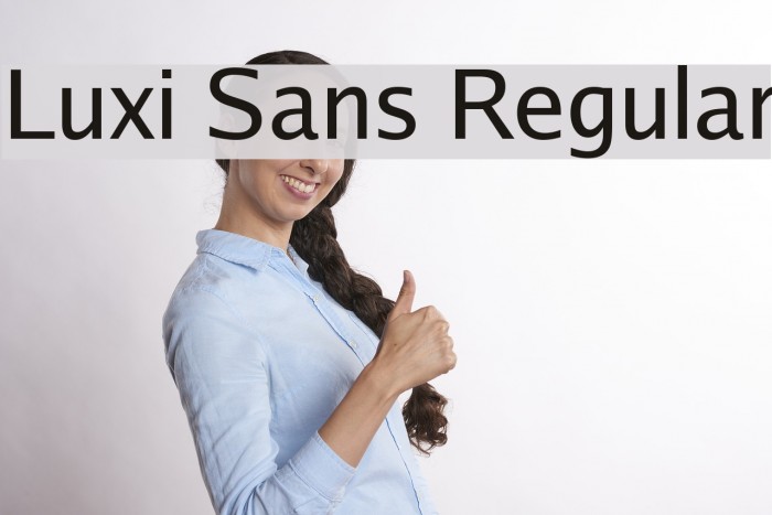 Luxi Sans Regular Font examples
