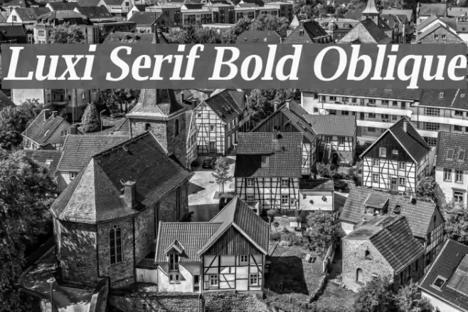 Luxi Serif Bold Oblique Font examples