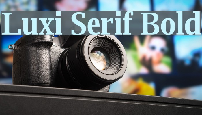 Luxi Serif Bold Font examples
