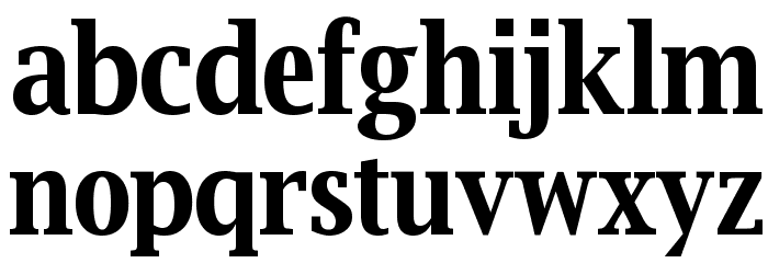 Luxi Serif Bold Font LOWERCASE