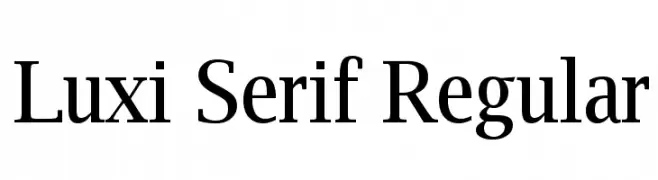 Luxi Serif Regular 