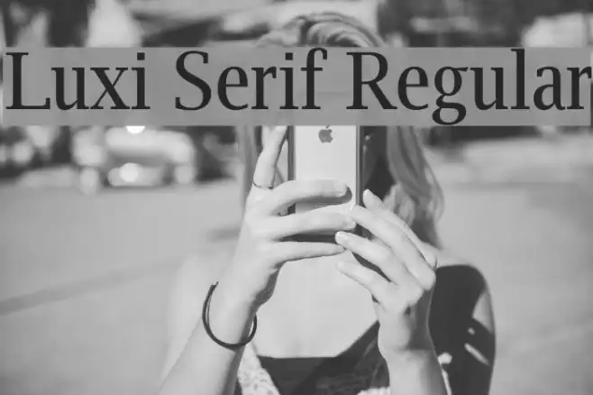Luxi Serif Regular Example 2