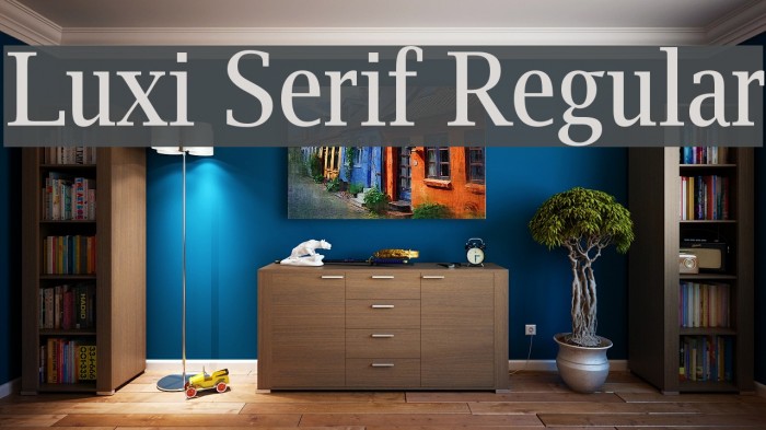 Luxi Serif Regular Font examples